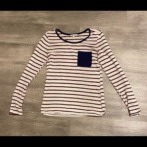 Striped long sleeve shirt